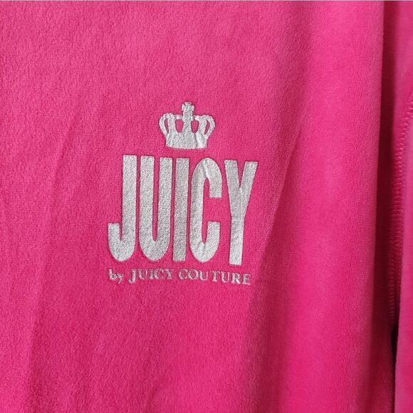 Juicy Couture jumpsuit hoddied velour side pockets - Picture 4 of 15